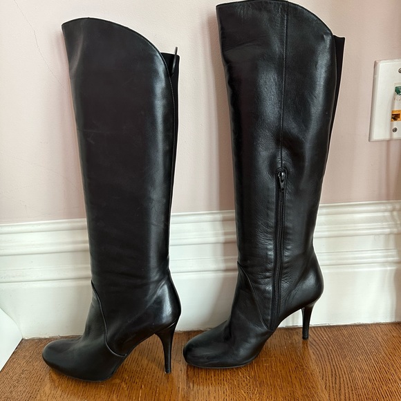 Stuart Weitzman side zipper high heel boots - Picture 2 of 16